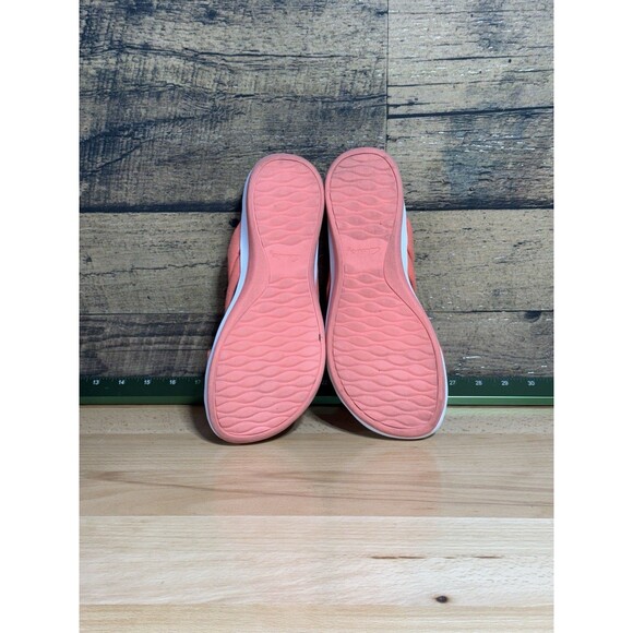 Clarks Cloudsteppers Sandals Womens 9.5 Arla Belle Wedge Slingback Orange Fabric - Picture 9 of 10